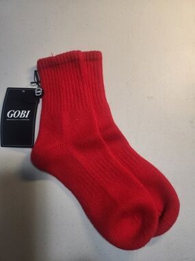 Red Cashmere Blend Women's Socks